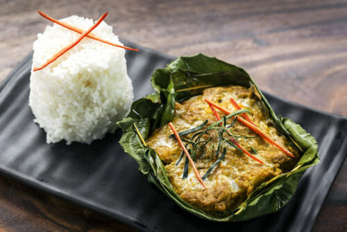 Poisson Amok traditionnel cambodgien