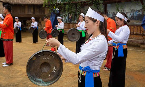 Le gong est l'instrument de musique le plus typique du peuple Muong