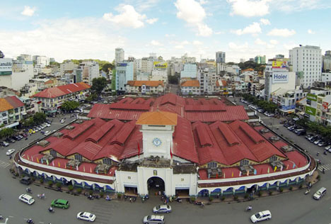 Le marché de Ben Thanh est extrêmement vaste