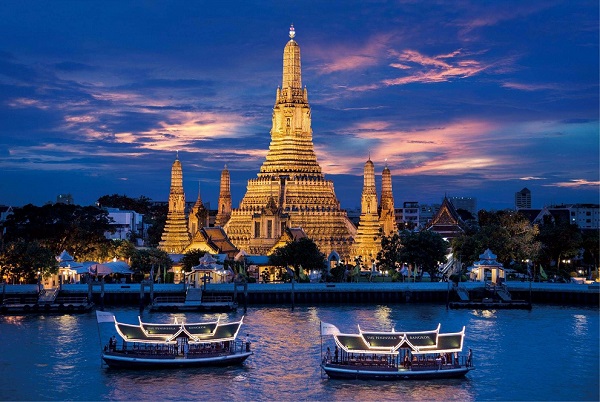 La belle Bangkok la nuit