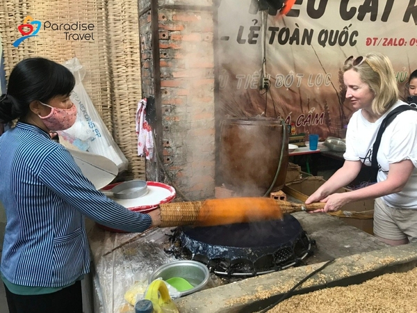 Faites des nouilles à Can Tho Vietnam