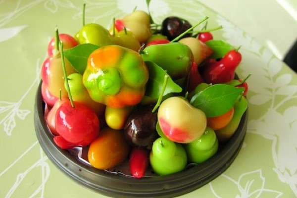 Haricots mungo en forme de fruit – Kanom Luk Chup