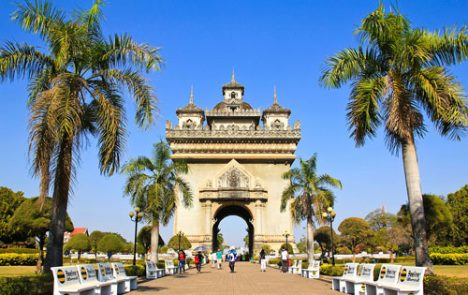 Le Patuxai à Vientiane
