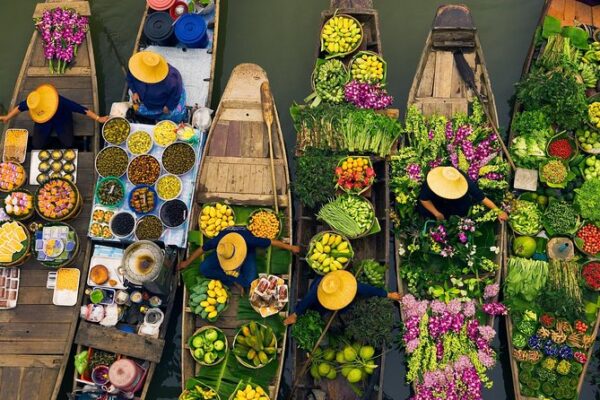 Marché flottant de Damnoen Saduak