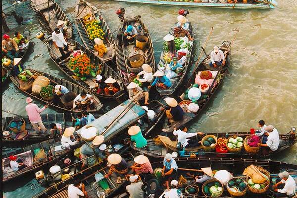 Le marché flottant de Cai Rang est l'un des marchés flottants les plus intéressants au Sud du Vietnam