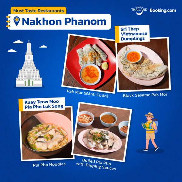 Nakhon Phanom, avec ses influences thaïlandaises et vietnamiennes, est une destination idéale pour explorer une cuisine authentique et variée.