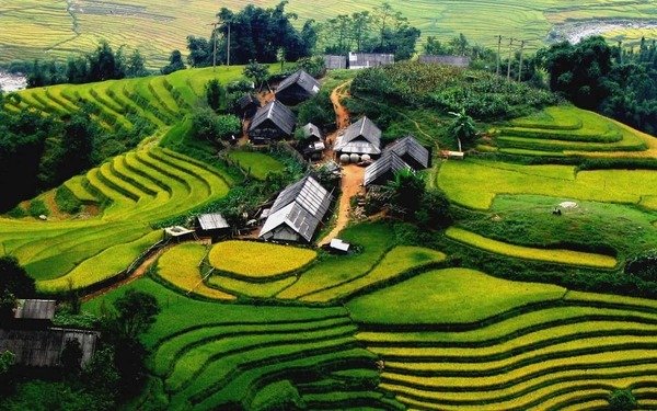 Le village de Ta Phin, des paysages merveilleux entre rizières et montagnes, pour le plaisir de tous.