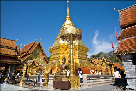 Le Temple Wat Prathat Doi Suthep à Chiang Mai.